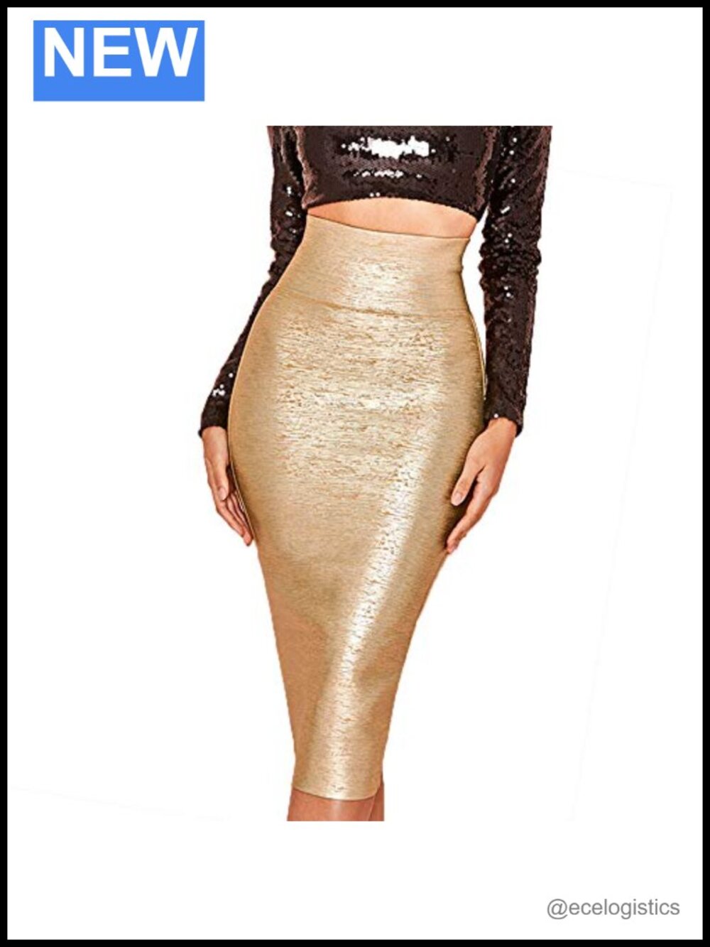 Women's Midi Pencil Skirt Bandage Clubwear Party Bodycon